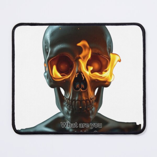 Item preview, Burning Curiosity - Flaming Skull Design designed and sold by NoriudaR.