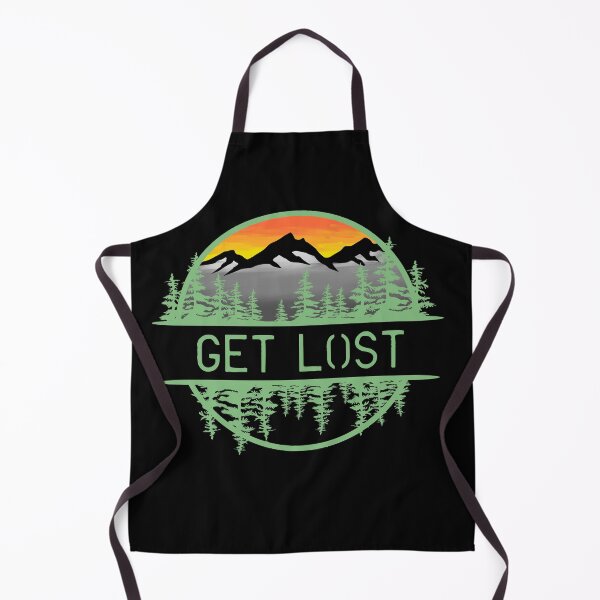 Item preview, Get Lost Mountain Forest Sunset Circle Design designed and sold by Vileprint.