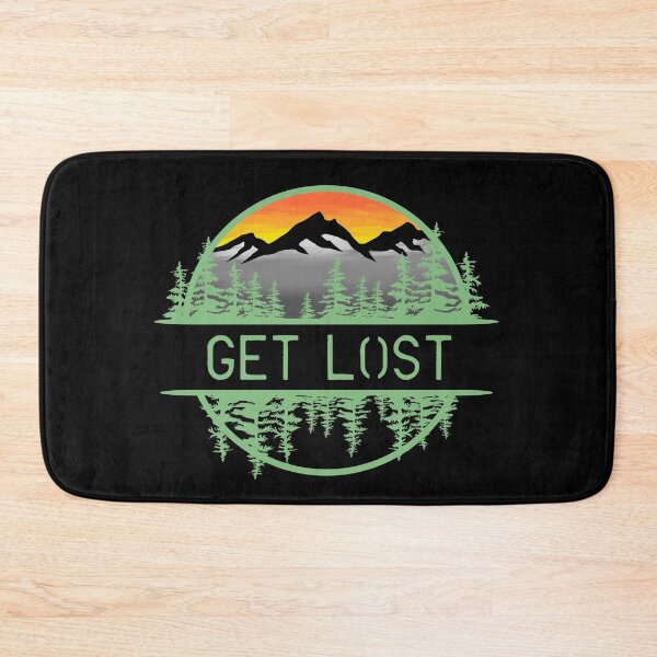 Item preview, Get Lost Mountain Forest Sunset Circle Design designed and sold by Vileprint.