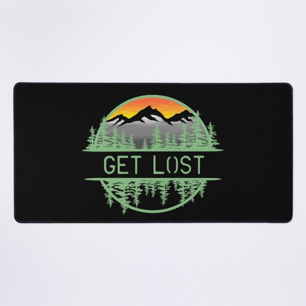 Item preview, Get Lost Mountain Forest Sunset Circle Design designed and sold by Vileprint.