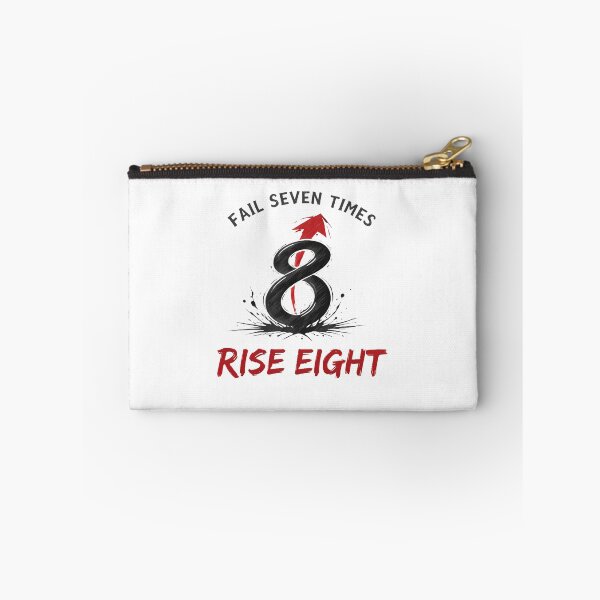 Item preview, Fail Seven Times Rise Eight - Japanese Resilience Motivation Art designed and sold by ascendzero.