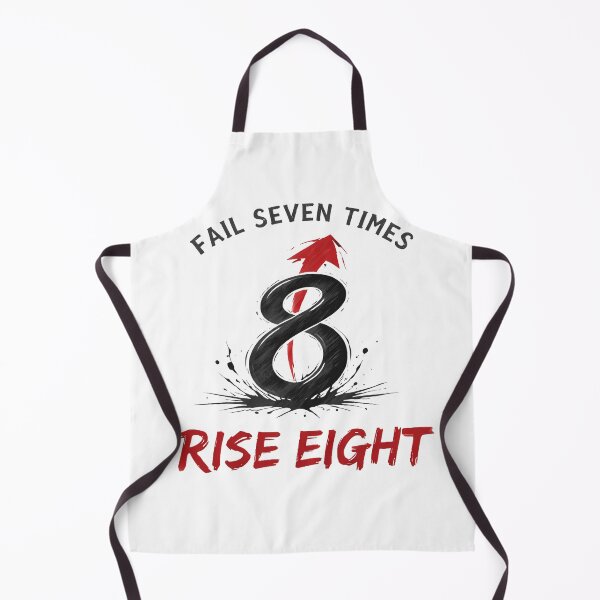 Item preview, Fail Seven Times Rise Eight - Japanese Resilience Motivation Art designed and sold by ascendzero.