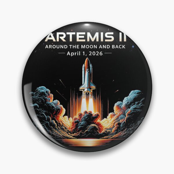 Item preview, Artemis II Mission Around The Moon And Back 2026 Space Exploration NASA Style designed and sold by LittleNhutton.