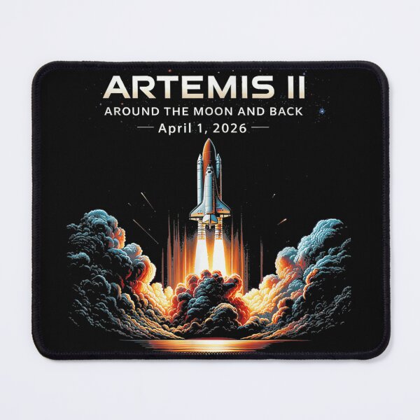 Item preview, Artemis II Mission Around The Moon And Back 2026 Space Exploration NASA Style designed and sold by LittleNhutton.