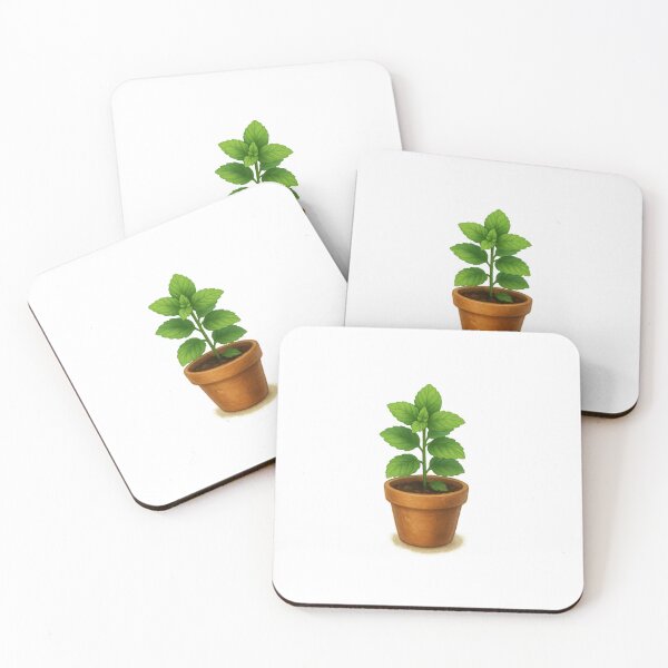 Item preview, Mint Plant in Terracotta Pot designed and sold by AlecMyst.