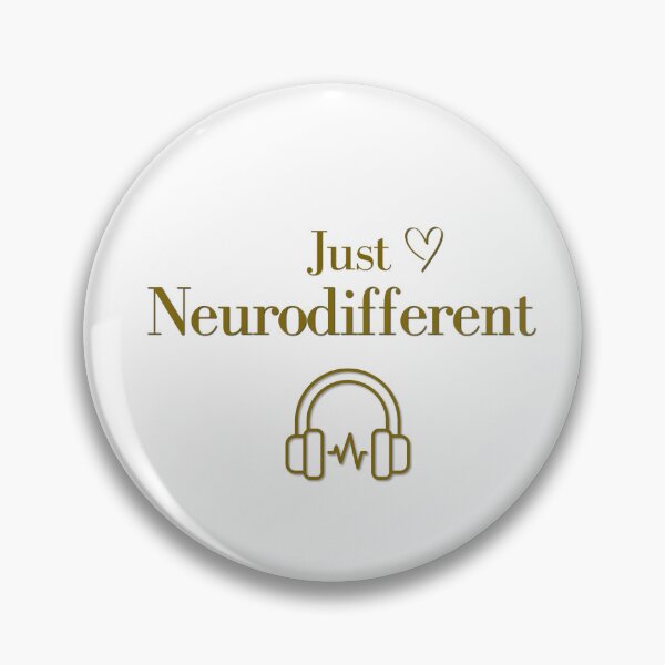 Item preview, Just Neurodifferent - Neurodiversity Minimal Text Design  designed and sold by Here, Then.