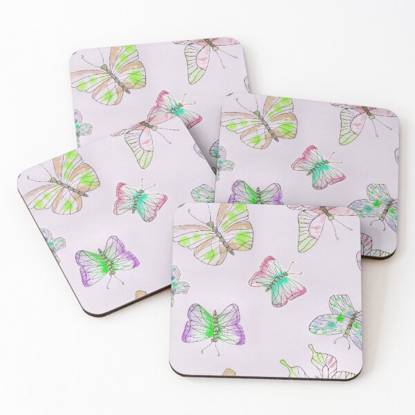 Item preview, Whimsical Watercolor Butterfly Garden Pattern designed and sold by Artsy Corner.