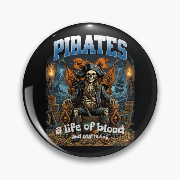 Item preview, pirate skull designed and sold by wildforcedesign.