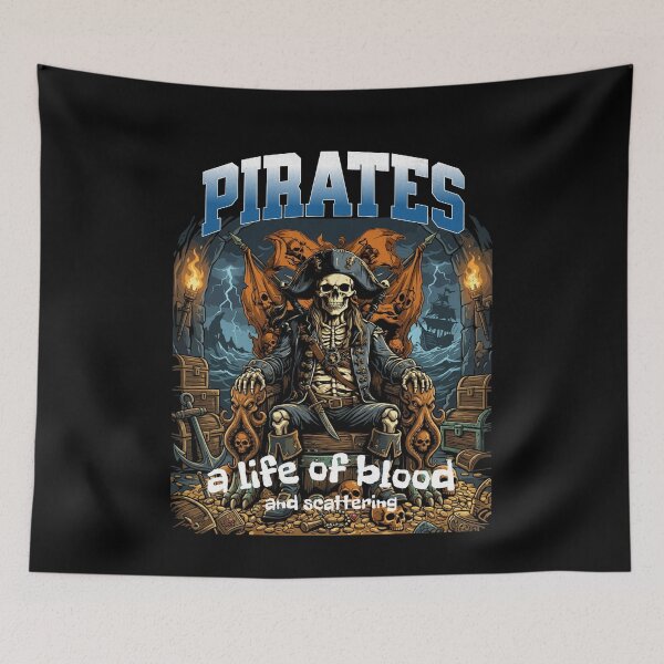 Item preview, pirate skull designed and sold by wildforcedesign.