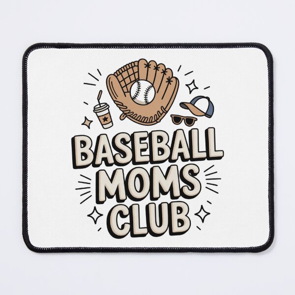 Item preview, Baseball Moms Club T-Shirt | Cute Doodle Sports Mom Graphic Tee designed and sold by DmaarGroup.