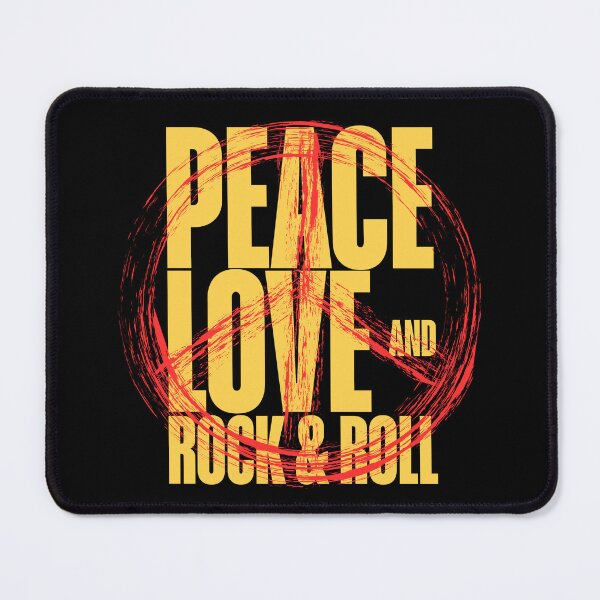 Item preview, PEACE LOVE and ROCK & ROLL designed and sold by ActOutTees.