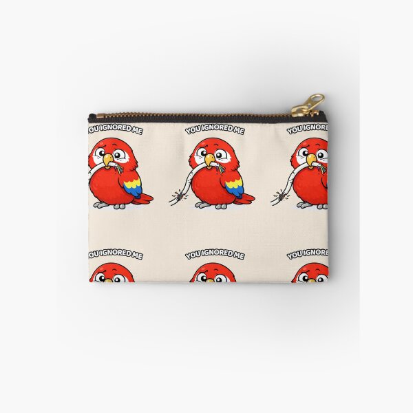 Item preview, Funny Macaw You Ignored Me – Dramatic Bird Meme designed and sold by FeatherChaos.