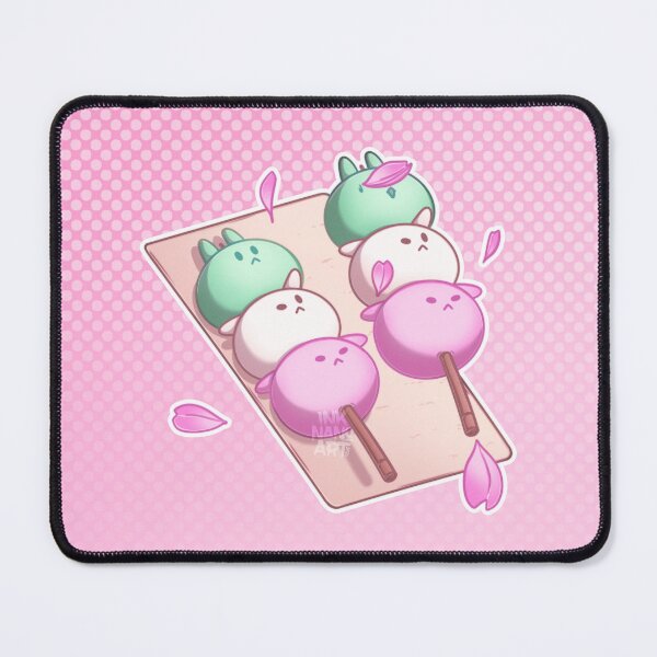 Item preview, Cherry Blossom Spring - Dango Rabbit pink background designed and sold by Ink-Nano-Art.