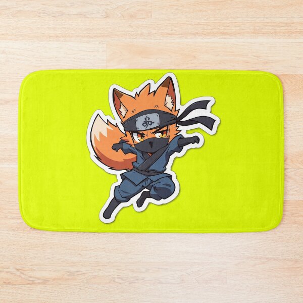 Item preview, Stealthy Ninja Fox - Agile Shinobi Kitsune - Anime Action Sticker designed and sold by ArtByLorrens.