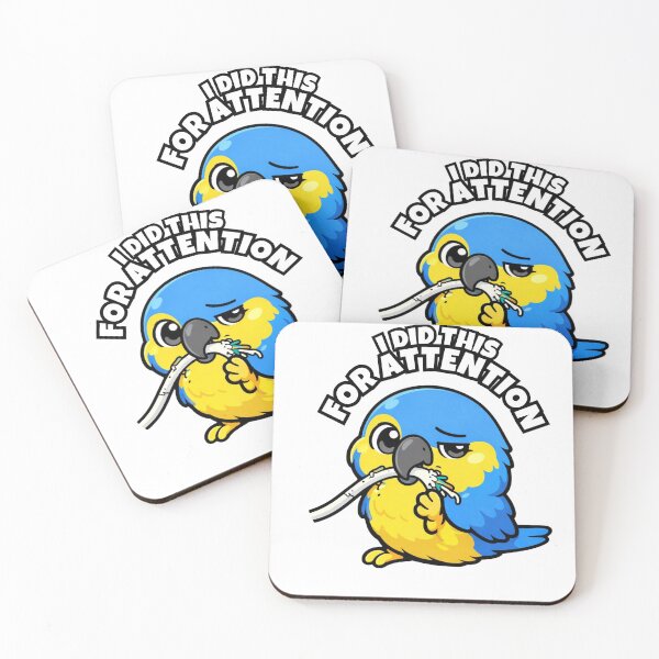 Item preview, Funny Macaw I Did This For Attention – Chaotic Parrot Meme designed and sold by FeatherChaos.