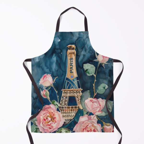 Item preview, Paris Champagne, Pink Roses, Spring in Paris, Eiffel Tower designed and sold by Galleryinprint.