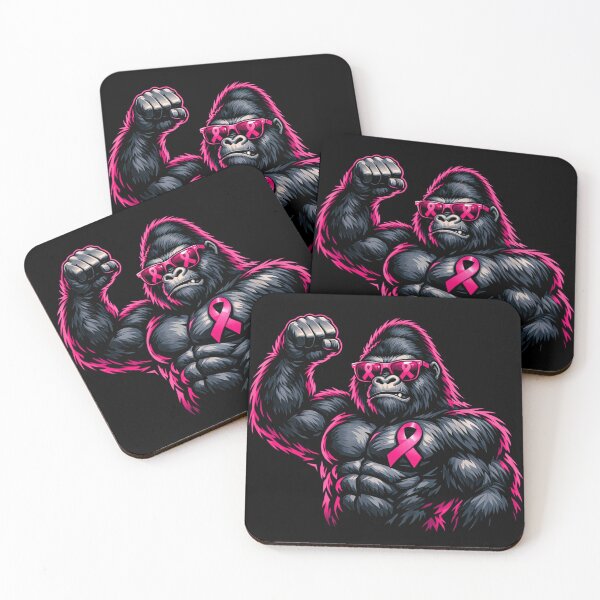 Item preview, Bigfoot Pink Ribbon Breast Cancer Awareness Month Women designed and sold by CF_VintageDesign.