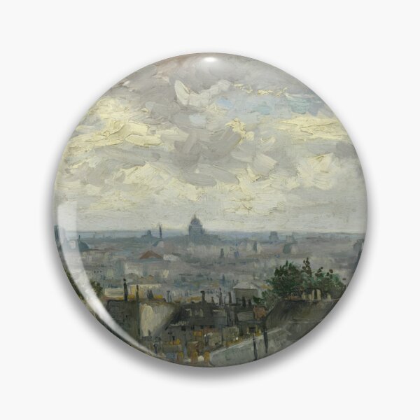 Item preview, View of Paris by Vincent van Gogh: Post Impressionist Cityscape Poster designed and sold by artofuniverse.