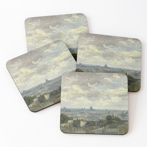 Item preview, View of Paris by Vincent van Gogh: Post Impressionist Cityscape Poster designed and sold by artofuniverse.