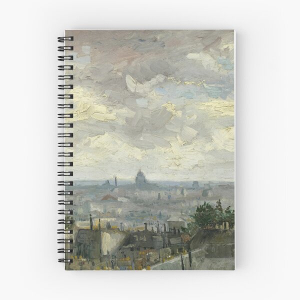 Item preview, View of Paris by Vincent van Gogh: Post Impressionist Cityscape Poster designed and sold by artofuniverse.