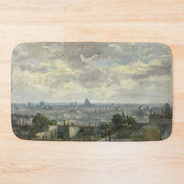 Item preview, View of Paris by Vincent van Gogh: Post Impressionist Cityscape Poster designed and sold by artofuniverse.