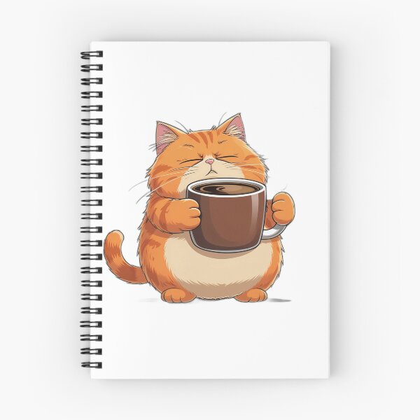 Item preview, Coffee Addict Orange Cat Cartoon - Funny Cat Mug Gift designed and sold by InkDrop Studio.
