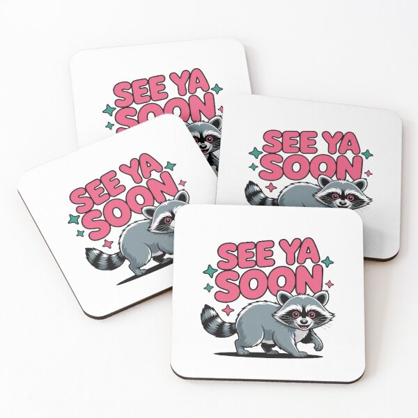 Item preview,  See Ya Soon Racoon Funny Raccoon Star Saying Quote designed and sold by ZACK ART.