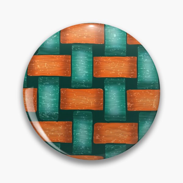 Item preview, Tropical Weave Pattern: Mango and Turquoise Basket designed and sold by Nekogobido.
