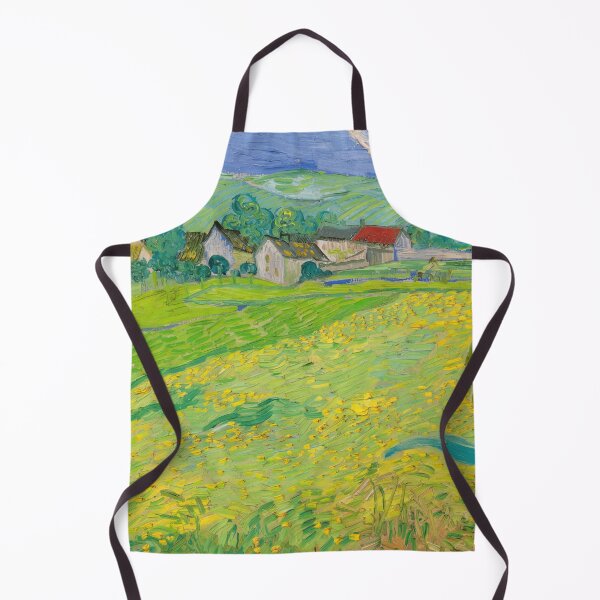 Item preview, View of Vessenots Near Auvers by Vincent van Gogh: Luminous Landscape Poster designed and sold by artofuniverse.