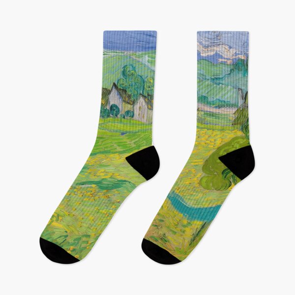Item preview, View of Vessenots Near Auvers by Vincent van Gogh: Luminous Landscape Poster designed and sold by artofuniverse.