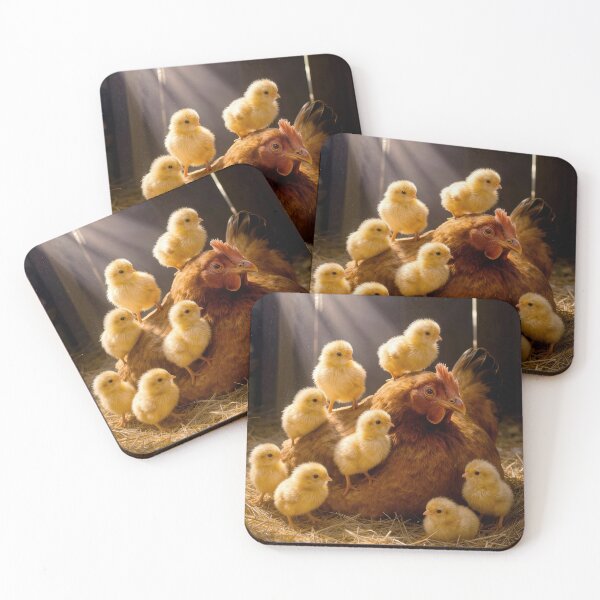 Item preview, Mother Hen Surrounded by Fuzzy Chicks designed and sold by Maria Dryfhout.
