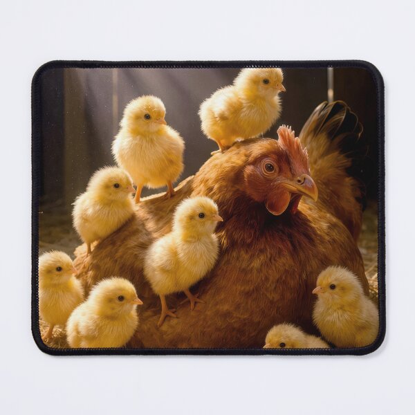 Item preview, Mother Hen Surrounded by Fuzzy Chicks designed and sold by Maria Dryfhout.