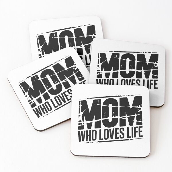 Item preview, Mom Who Loves Life | Bold Grunge Design Gift designed and sold by cabana.space.