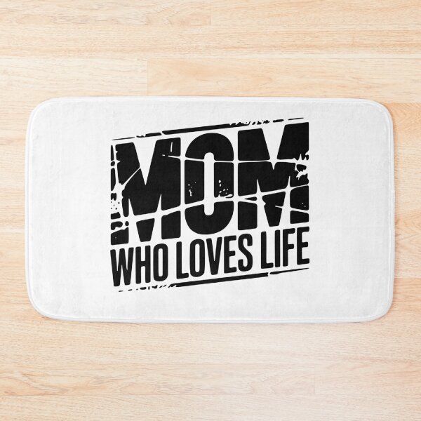 Item preview, Mom Who Loves Life | Bold Grunge Design Gift designed and sold by cabana.space.