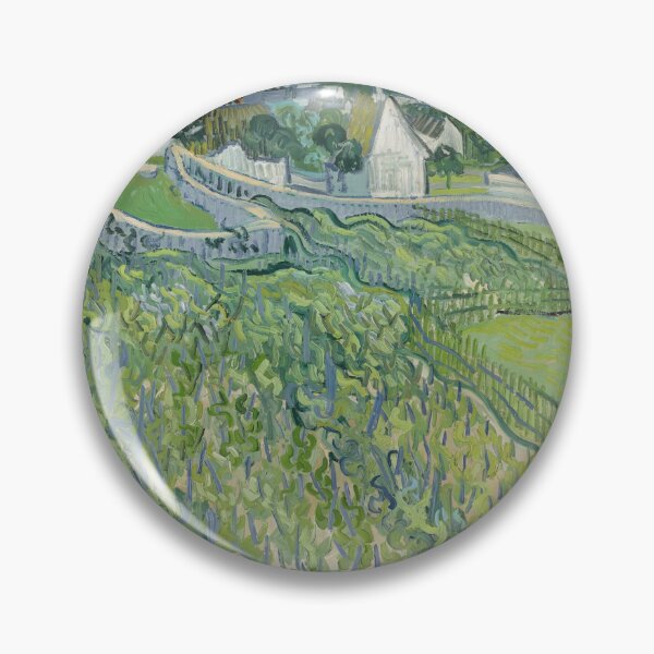 Item preview, Vineyards at Auvers by Vincent van Gogh: Post Impressionist Landscape Poster designed and sold by artofuniverse.