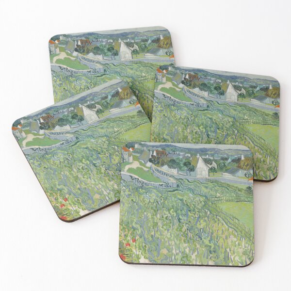 Item preview, Vineyards at Auvers by Vincent van Gogh: Post Impressionist Landscape Poster designed and sold by artofuniverse.