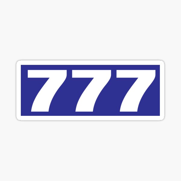 777 Number Merch & Gifts for Sale | Redbubble