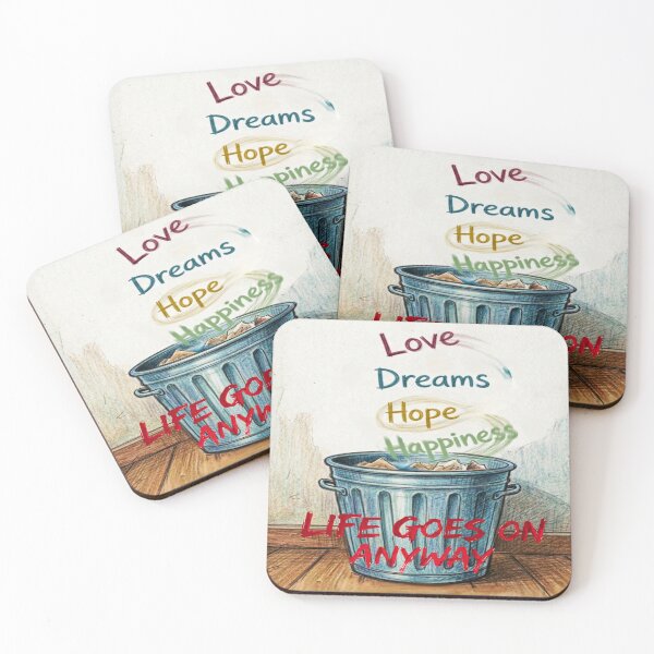 Item preview, Love Dreams Hope Trash - Sarcastic Life Goes On Anyway designed and sold by Stefanrajzer.