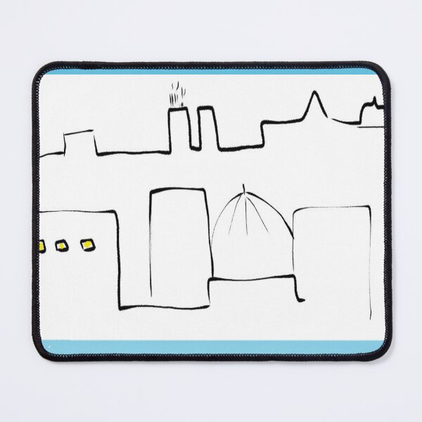 Item preview, Anycity abstract roofs line art designed and sold by kanakeen.