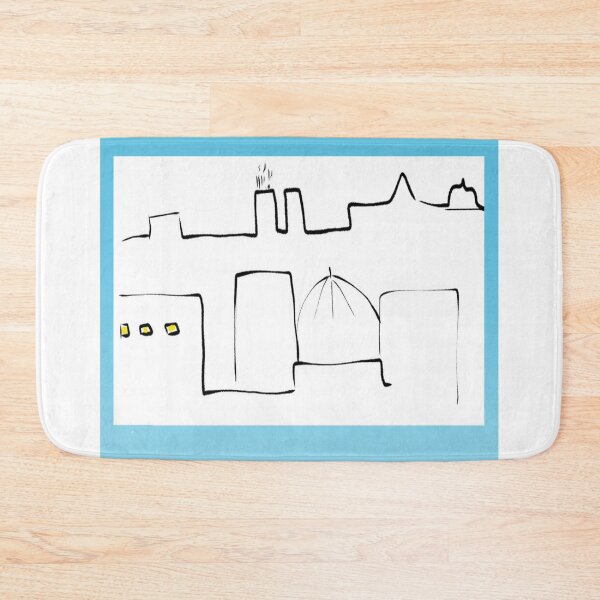 Item preview, Anycity abstract roofs line art designed and sold by kanakeen.