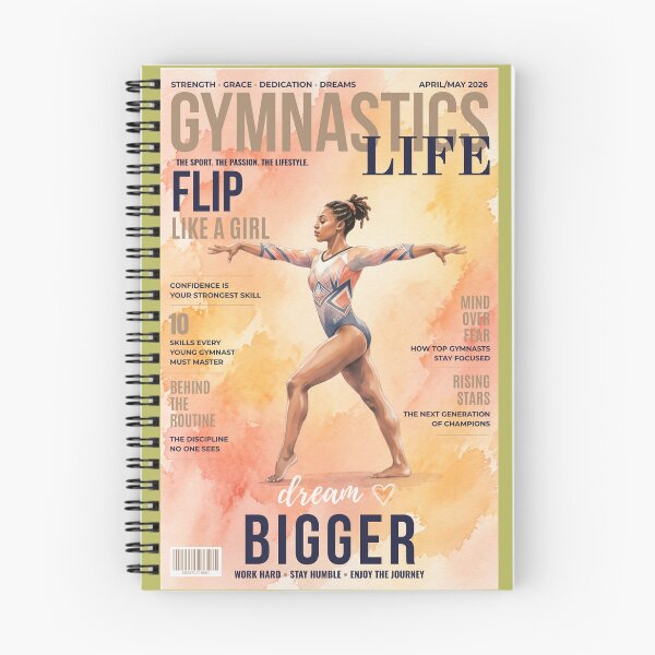Item preview, Warm Aesthetic Gymnast Wall Art, Girl Print, Dream Bigger Inspirational Decor designed and sold by Modern3Art.