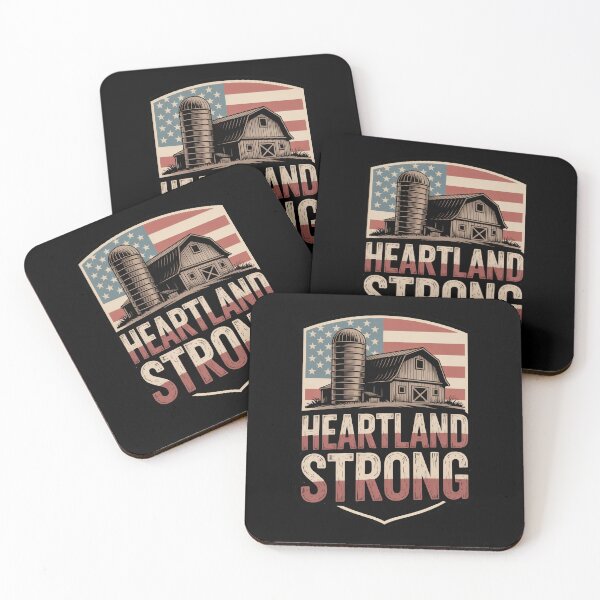 Item preview, Heartland Strong Rustic Farm Shield Badge designed and sold by OldGloryForge.