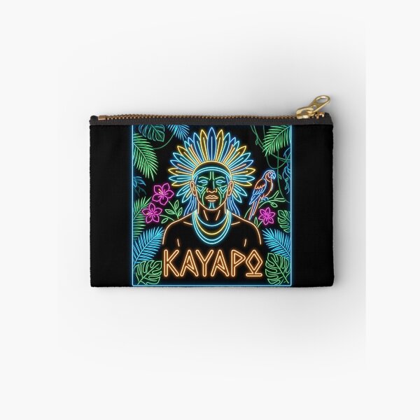 Item preview, Kayapó Neon Tribal Warrior – Amazonian Glow Jungle Art | Trending Ethnic Boho T-Shirt designed and sold by KAYAPO.