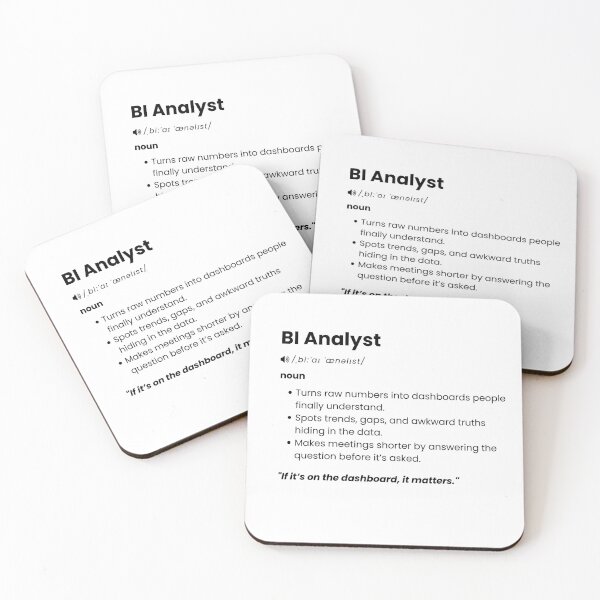 Item preview, BI Analyst Definition | Funny Business Intelligence Gift for Data Pros designed and sold by Yuli Club.