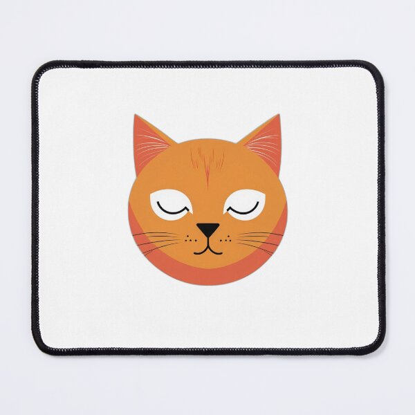 Item preview, Orange Cat Face Art — Cute Cat Lover Gift designed and sold by InkDrop Studio.