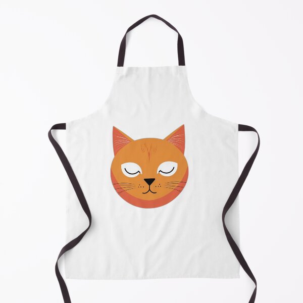 Item preview, Orange Cat Face Art — Cute Cat Lover Gift designed and sold by InkDrop Studio.