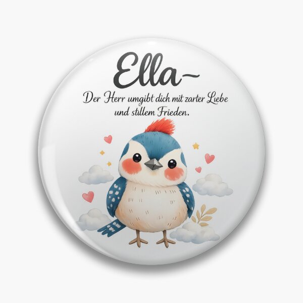Item preview, Personalized bird nursery poster with the name Ella designed and sold by LoveNurseries.
