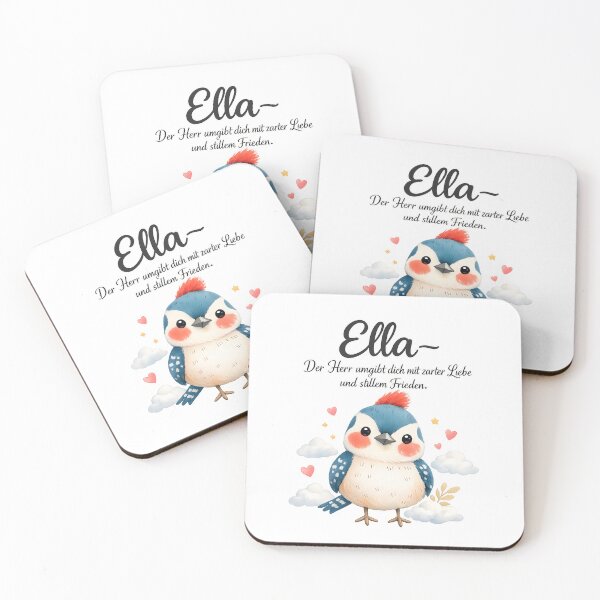 Item preview, Personalized bird nursery poster with the name Ella designed and sold by LoveNurseries.