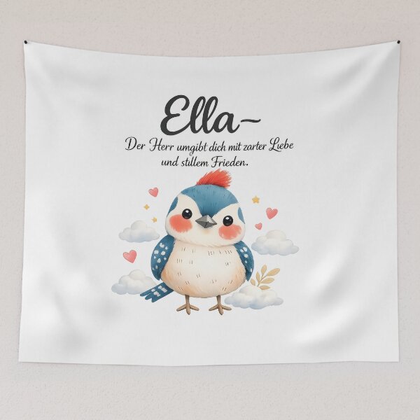Item preview, Personalized bird nursery poster with the name Ella designed and sold by LoveNurseries.