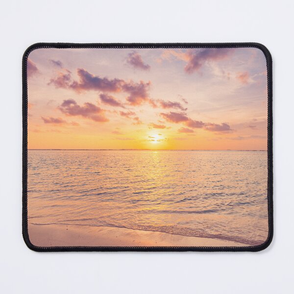 Item preview, Dreamy Pink Sunset Sky Tropical Beach Ocean designed and sold by icemanphotos.